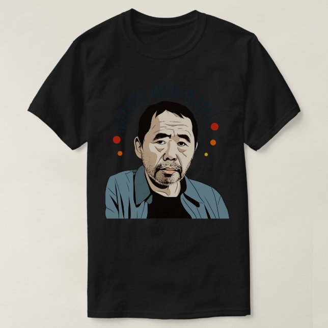 Haruki Murakami Retro Fan Art Design 3 T-Shirt (Design Front)