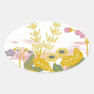 HARUKUSA OVAL STICKER