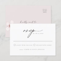 HARUMI Elegant Sakura Cherry Blossom Postcard RSVP