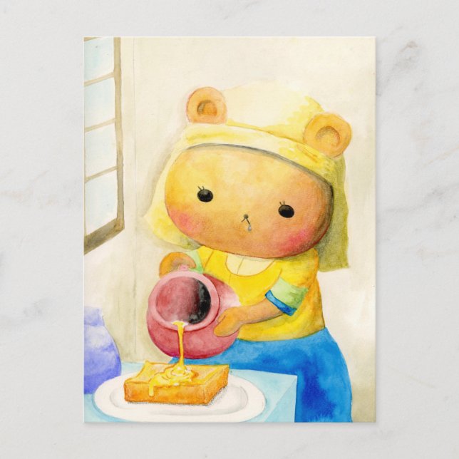 Harumitsu wo Shiite Kuma Holiday Postcard (Front)