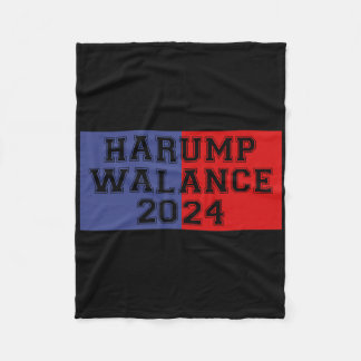 Harump Walance 2024 Shirt Harris Trump Wheimer Van Fleece Blanket