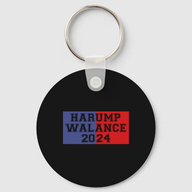 Harump Walance 2024 Shirt Harris Trump Wheimer Van Key Ring (Front)