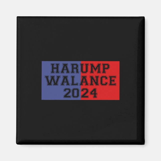 Harump Walance 2024 Shirt Harris Trump Wheimer Van Magnet (Front)
