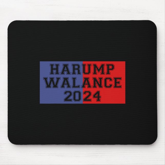Harump Walance 2024 Shirt Harris Trump Wheimer Van Mouse Mat (Front)