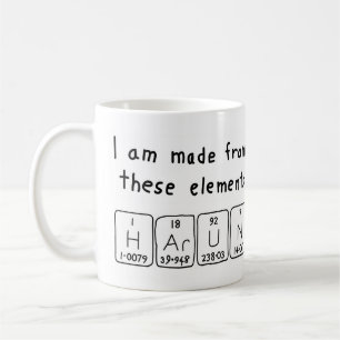 Harun periodic table name mug
