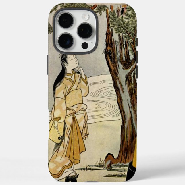 "HARUNOBU. Young Woman before Torii." Case-Mate iPhone Case (Back)
