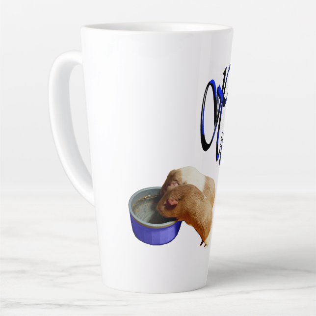 Haruto Name, With Guinea Pigs, Latte Mug (Left Angle)