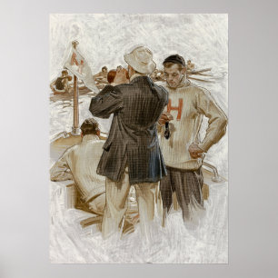 Harvard Crew Team by Edward Eggleston Poster