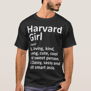 HARVARD GIRL IL ILLINOIS Funny City Home Roots Gif T-Shirt