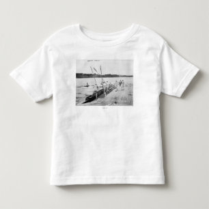 Harvard University Rowing Crew Team Photograph Toddler T-Shirt