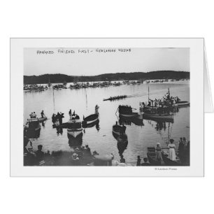 Harvard vs. Yale Rowing Crew Race Photograph