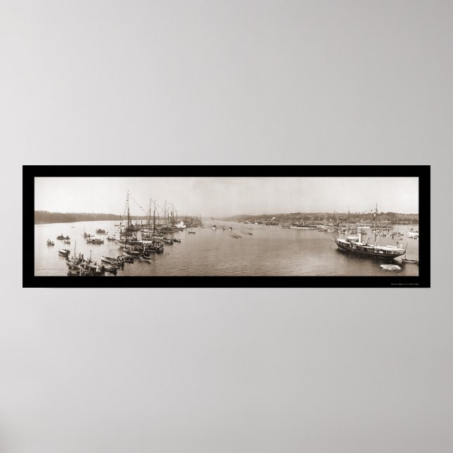 Harvard Yale Boat Race Photo 1905 Poster (Front)