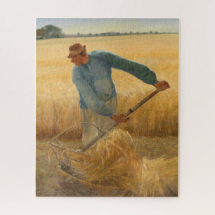 Harvest 1885 by Laurits Andersen Ring Jigsaw Puzzle