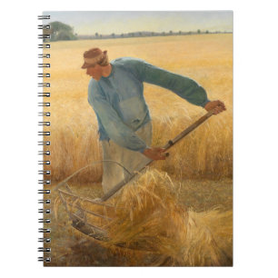 Harvest 1885 by Laurits Andersen Ring Notebook