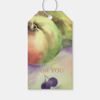 Harvest Apples & Grapes Gift Tag | Orchard Fruit