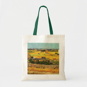 Harvest at La Crau, Montmajour by Vincent van Gogh Tote Bag
