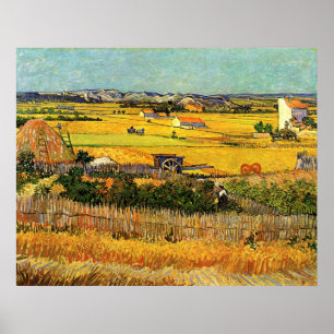 Harvest at La Crau - van Gogh Poster