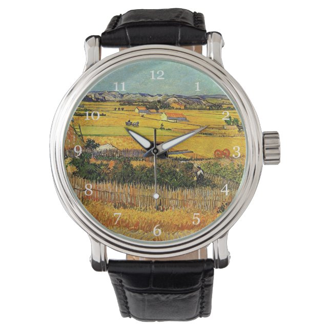 Harvest at La Crau, with Montmajour... Watch (Front)