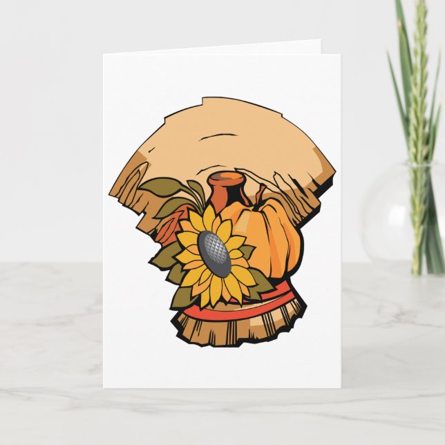 Harvest Banner Greeting Cards (Front)