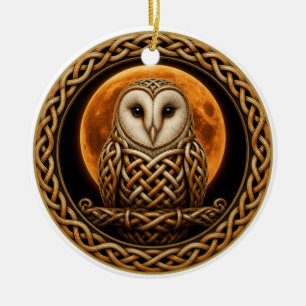 Harvest Barn Owl Family Farm Thanksgiving Ornament