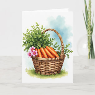 Harvest Basket Watercolor Card