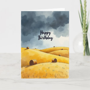 Harvest Birthday Card