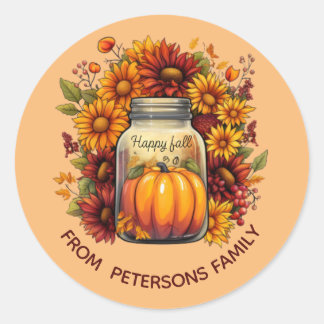 HARVEST BLESSING JAR AUTUMN STICKERS