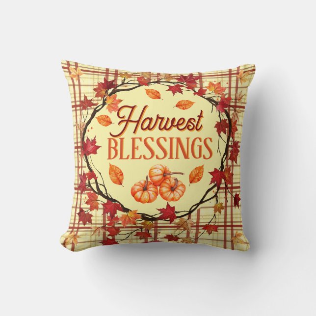 Harvest Blessings Cushion (Front)
