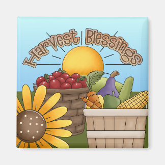 Harvest Blessings Kitchen Magnet