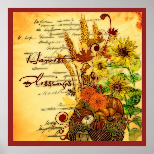 Harvest Blessings Poster (Front)