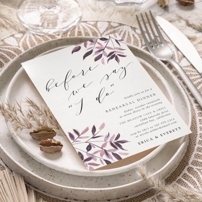 Harvest Blush Rehearsal Dinner Invitation (Creator Uploaded)