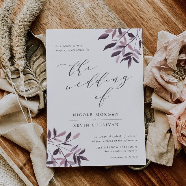Harvest Blush | Watercolor Wedding Invitation (Creator Uploaded)