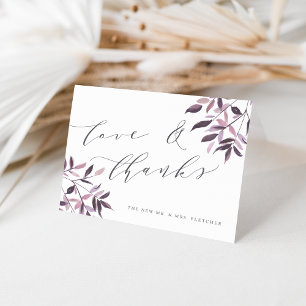 Harvest Blush Wedding Thank You