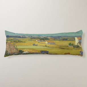 Harvest by Vincent Van Gogh Body Cushion