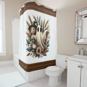 Harvest Companions – Lantern Light & Autumn Spirit Shower Curtain