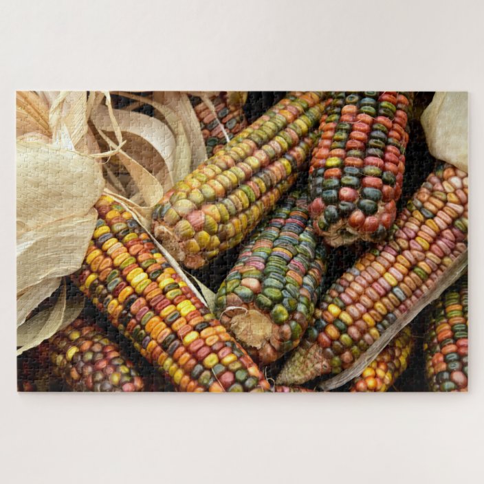 Harvest Corn Fall Autumn Rustic Food Thanksgiving Jigsaw ...