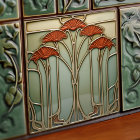 Harvest Crescendo Art Nouveau Ceramic Tile