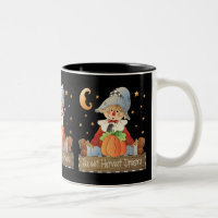 Harvest dreams Scarecrow fall coffee mug