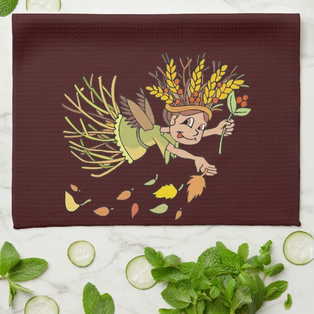 Harvest Fairy Tea Towel (Folded)