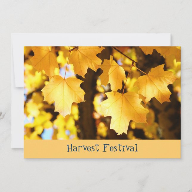 Harvest Festival! Invitations Fall Events School (Front)