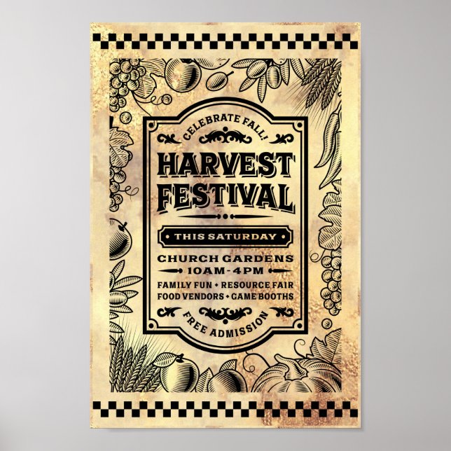 HARVEST FESTIVAL POSTER (Front)