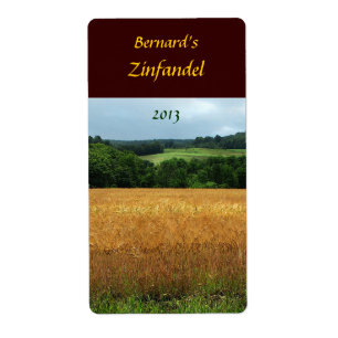 Harvest Fields Wine Label