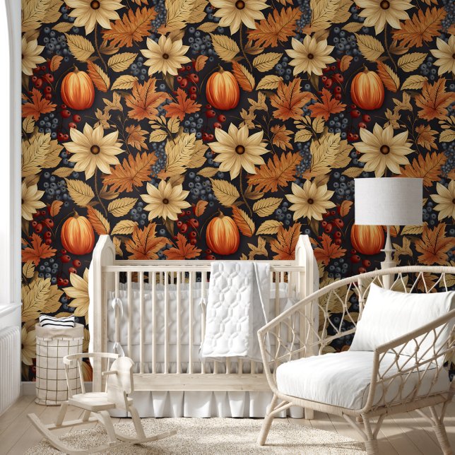 Harvest Floral Symphony Wallpaper (Kids)