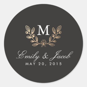 Harvest Flowers Classic Round Sticker