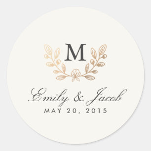 Harvest Flowers Classic Round Sticker