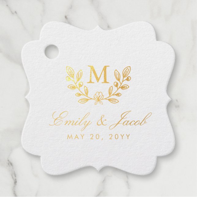 Harvest Flowers Favour Tags (Front)