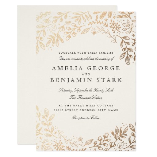 Image of Harvest Flowers Invitation