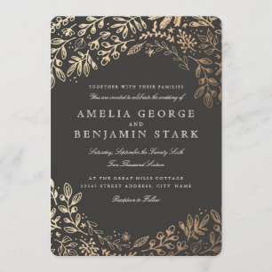 Harvest Flowers Invitation
