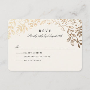 Harvest Flowers RSVP Card