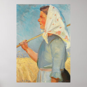 Harvest Girl by Anna Ancher 1903 Poster